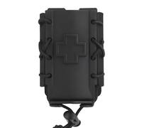rabuu Tactical First Aid Storage Tool, MOLLE Compatible Tourniquet Pouch, All-Terrain Nylon Carry Case for Team Activities, Airsoft, Movie Props(BLK)