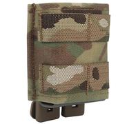 rabuu Universal Open Top MOLLE Magazine Pouch For 5.56 & 7.62 AK AR Rifles, Adjustable Bungee Quick Release Tactical Carrier(CP)