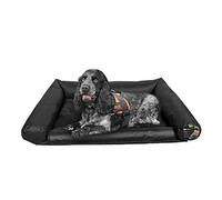 RAC Advanced Pet Dog Car Boot Bed with Pull Down Bumper Protector, Comfortable Padded Wall Water Resistant Leak Proof Easy Wipe Washable, Black