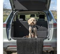 RAC Dog Car Boot Protector - Leakproof Water Resistant Boot Liner with Bumper Flap Guard for Pet Travel, Non-Slip Heavy Duty Scratch Resistant Car Boot Cover, Easy Install, Black