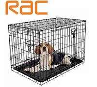 RAC Dog Crate 2 Door Easy Assemble Folding Dog Cage S,M,L