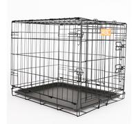 RAC Metal Fold Flat Dog Crate With Plastic Tray 1 Crate