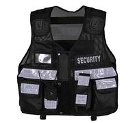 Rac3 Hi Viz Tactical Vest Dog Handler Security, Paramedic, Enforcement, Tac Vest (Black)