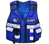 RAC3 Hi Viz Tactical Vest Dog Handler Security, Paramedic, Enforcement, Tac Vest (Blue)