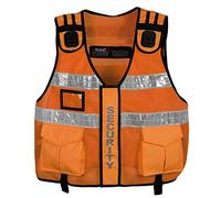 RAC3 Hi Viz Tactical Vest Dog Handler Security, Paramedic, Enforcement, Tac Vest (Orange)