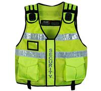 RAC3 Hi Viz Tactical Vest Dog Handler Security, Paramedic, Enforcement, Tac Vest (Yellow)