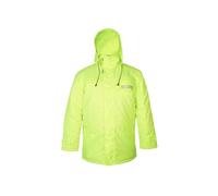 Rac3 Security Parka Jacket With Hood For Men, Water-Resistant, Windproof Design, "security" Print, Sizes S To 4Xl (Yellow 3Xl)