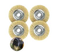 RAC814 Replacement Wire Brush for Ryobi Patio Cleaner, 115mm Wire Wheel Brush for RY18PCA-0, OPC1800, OPC1815, EFB 400/401, Durable Metal Brush for Patio, Block Paving & Joint Weed Cleaning (4)