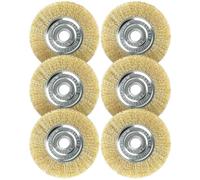 RAC814 Replacement Wire Brush for Ryobi Patio Cleaner, 115mm Wire Wheel Brush for RY18PCA-0, OPC1800, OPC1815, EFB 400/401, Durable Metal Brush for Patio, Block Paving & Joint Weed Cleaning (6)