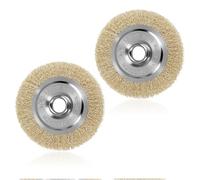 RAC814 Wire Brush Replacement 2pcs, 115mm with Arbor Hole for RY18PCA-0 OPC1800 OPC1815 EFB 400/401 More Cleaning Rust Joint Debris for Ryobi Patio Cleaner Wire Wheel Brush (16mm*10mm)