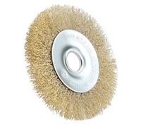 RAC814 Wire Brush Replacement for Ryobi Patio Cleaner 115mm x 16mm x 10mm Wire Wheel Brush with Arbor Hole for RY18PCA-0 OPC1800 OPC1815 EFB 400 401 Rust Moss Debris Removal (1)