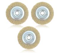 RAC814 Wire Brush Replacement for Ryobi Patio Cleaner Wire Wheel Brush with Arbor Hole for RY18PCA-0 OPC1800 OPC1815 EFB 400/401 More Cleaning Rust Joint Debris(115mm*16mm*10mm) (3pcs(Same Product))