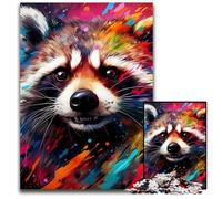 Raccoon 1000 Piece Jigsaw Puzzles for Adults Difficult Puzzles for Adults Ideal And Home Decor 50x75CM/19.68x29.52inch