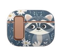 Raccoon And Daisy Flowers Trendy Bluetooth Earbuds Protector Printed Wireless Earbud Case Covers Compatible with Airpods Pro 2