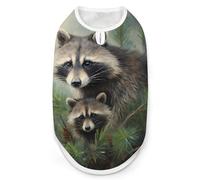 Raccoon And Little Dog Shirt Pet Clothes Summer T-Shirts Sleeveless Tank Top for Small Puppy Cat