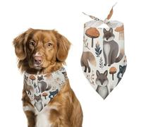 Raccoon Animals Dog Bandana Triangle Dog Scarf Washable Polyester Dog Bibs Cute Pet Bandana for Medium Large Dogs Puppy and Cats