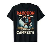 Raccoon Around The Campsite Funny Outdoor Hiker Pun T-Shirt