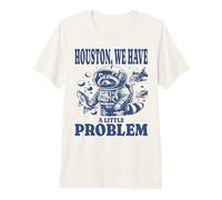 Raccoon Astronaut - Houston, We Have a Problem Premium T-Shirt