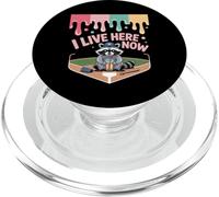 Raccoon Ballfield Ice Cream Baseball Field I Live Here Now PopSockets PopGrip for MagSafe