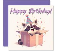 Raccoon Birthday Cards, Animal Gifts