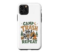 Raccoon Camp Trash Repeat Funny Camping Woodland Humor Case for iPhone 11 Pro