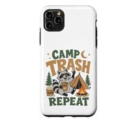 Raccoon Camp Trash Repeat Funny Camping Woodland Humor Case for iPhone 11 Pro Max