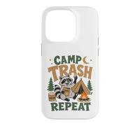 Raccoon Camp Trash Repeat Funny Camping Woodland Humor Case for iPhone 14 Pro
