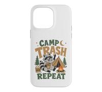 Raccoon Camp Trash Repeat Funny Camping Woodland Humor Case for iPhone 14 Pro Max