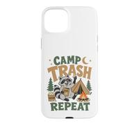 Raccoon Camp Trash Repeat Funny Camping Woodland Humor Case for iPhone 15 Plus