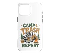 Raccoon Camp Trash Repeat Funny Camping Woodland Humor Case for iPhone 16 Pro Max