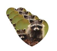 Raccoon Car Air Freshener Cards Set of 4 Pieces Long Lasting Hanging Scented Cards Auto Aromatherapy Tablets Personalized Car Fresheners Gifts for Men Women - Lavender Scent