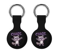 Raccoon Chaos Full Protective Cover Case with Keyring Silicone Skin