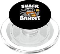 Raccoon Chips Funny Snack Lover Graphic PopSockets PopGrip for MagSafe