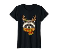 Raccoon Christmas Shirt Xmas Reindeer Trash Panda Street Cat Value Graphic T-Shirt