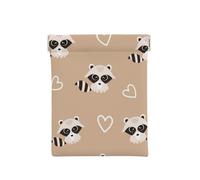 Raccoon Cute Animal Print, Squeeze Top Wallet Women Storage Bag Small Coin Purse Change Pouch