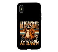 Raccoon Detective We Investigate At Dawn Case for iPhone X/XS