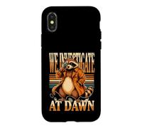 Raccoon Detective We Investigate At Dawn Case for iPhone X/XS