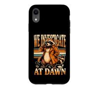 Raccoon Detective We Investigate At Dawn Case for iPhone XR