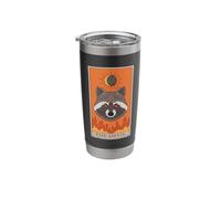 Raccoon Devil Tarot Card Design for a Tarot Card Reader Stainless Steel Insulated Tumbler