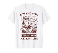 Raccoon Director Now Showing Life Chaos Funny T-Shirt