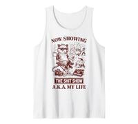 Raccoon Director Now Showing Life Chaos Funny Tank Top