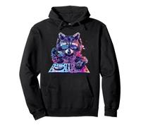 Raccoon DJ EDM Techno House Music Funny Animal Lover Pullover Hoodie