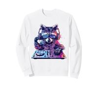 Raccoon DJ EDM Techno House Music Funny Animal Lover Sweatshirt