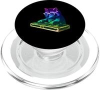 Raccoon DJ Music Party Animal Lover PopSockets PopGrip for MagSafe