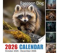 Raccoon Dog 2026 Calendar: A rare and curious canid from East Asian wilderness