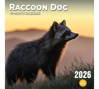 Raccoon Dog 2026 Calendar: A rare and curious canid from East Asian wilderness