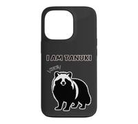 Raccoon dog silhouette I AM TANUKI white Funny Animal Case for iPhone 13 Pro