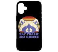 Raccoon Eat Trash Do Crime Case for iPhone 16 Plus