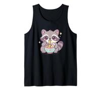 Raccoon Eating Ramen Kawaii Japanese Food Men Women Kids Tank Top