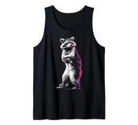 Raccoon Forest Kawaii Trash Panda Animal Lover Motif Tank Top